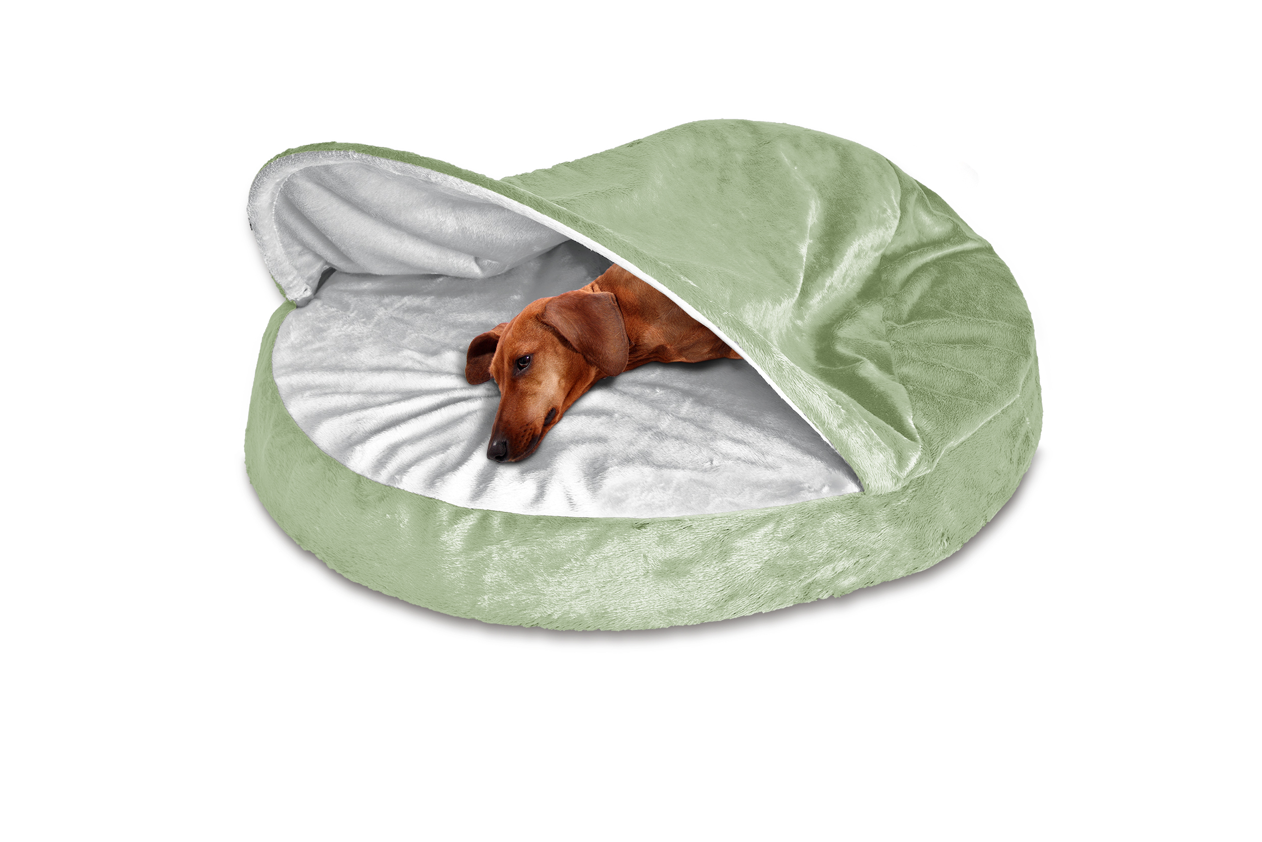 FurHaven Microvelvet Snuggery Orthopedic Dog Cave Bed Pet Bed eBay